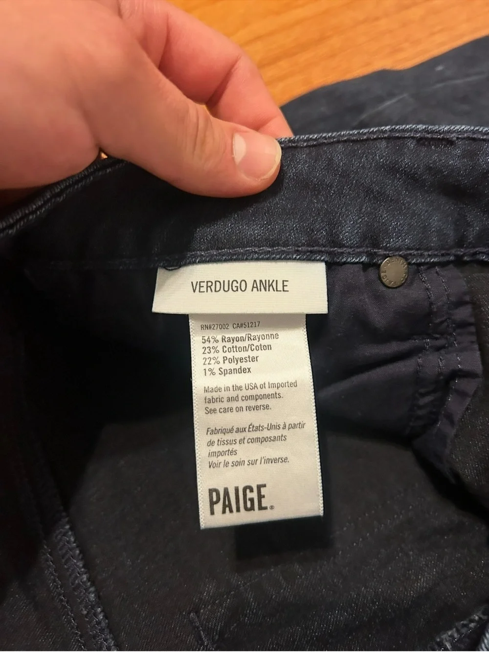 PAIGE Skyline Skinny Jeans Women's Size 29 Dark Wash Premium Designer Denim